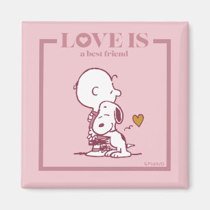 Aimant Charlie Brown & Snoopy - L'amour est un meilleur a