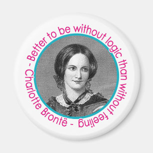 Aimant Charlotte Bronte Portrait Avec Citation