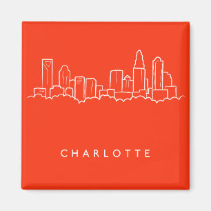 Aimant Charlotte, North Carolina City Skyline