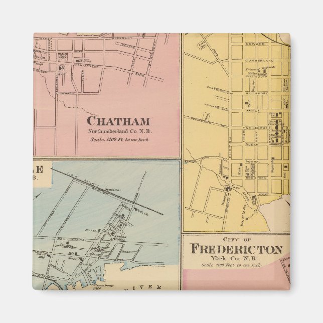 Aimant Charlottetown, Fredericton, Moncton (Devant)