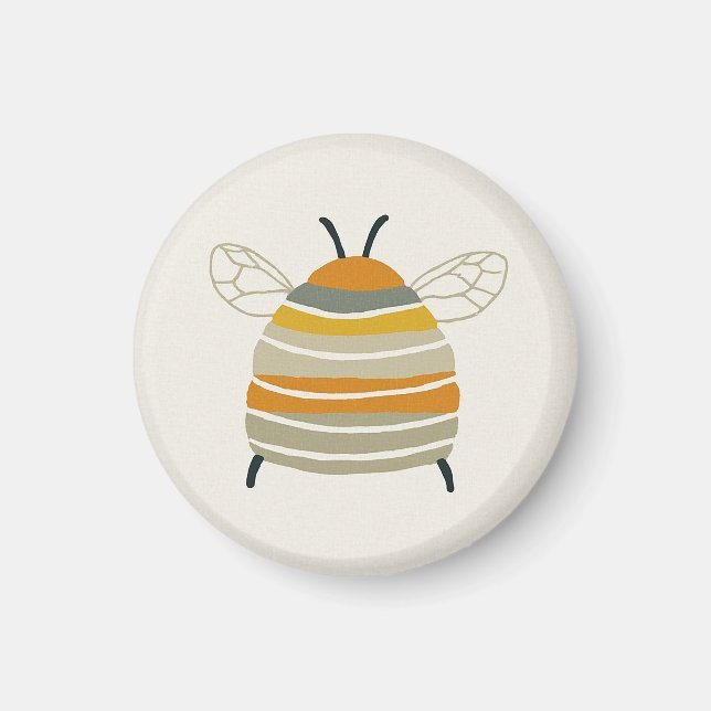 Aimant Charmant abeille de la mi-siècle (Devant)
