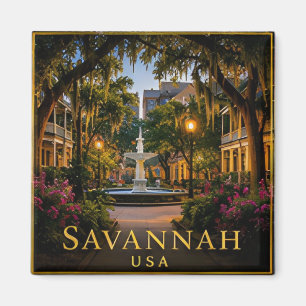 Aimant Charme côtier sud de Savannah Géorgie 🗺️