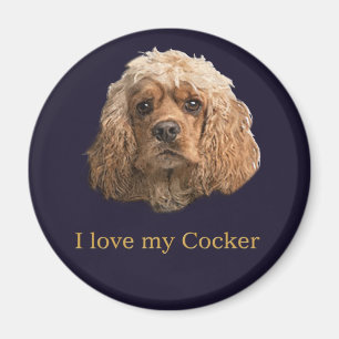 Aimant Charme de Cocker spaniel