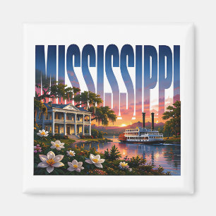 Aimant Charme du Sud de l'Héritage du Fleuve Mississippi
