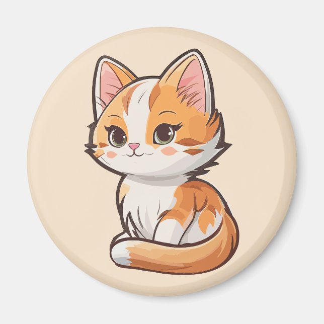 Aimant Charming Kawaii Kitten (Devant)