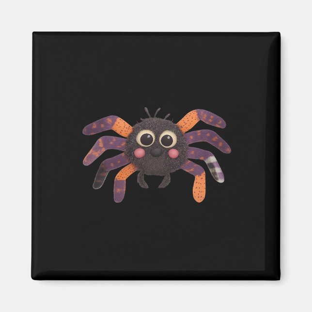 Aimant Charte araignée florale Préppy Patchwork Hallowee (Devant)