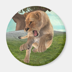 Aimant Chasse à la lionne