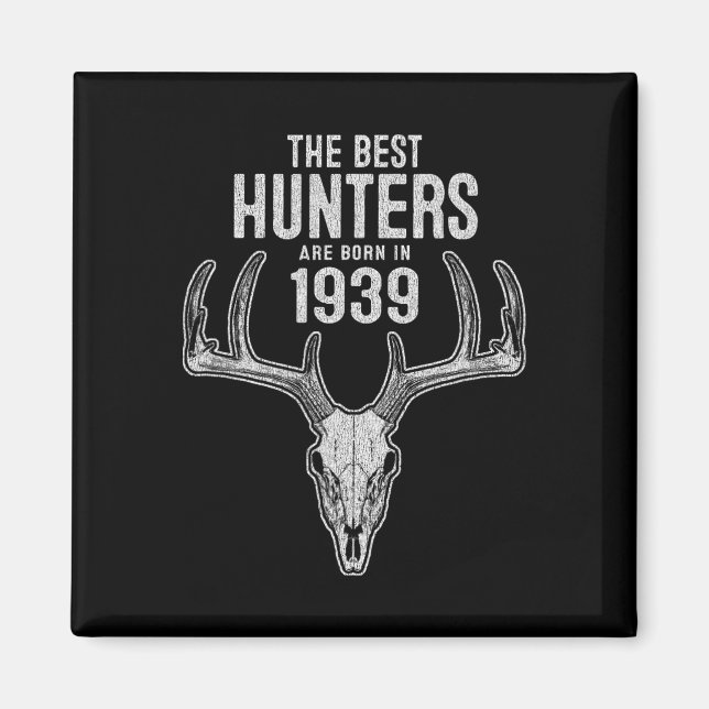 Aimant Chasse au cerf de 86 ans 19&# 86 Anniversaire (Devant)
