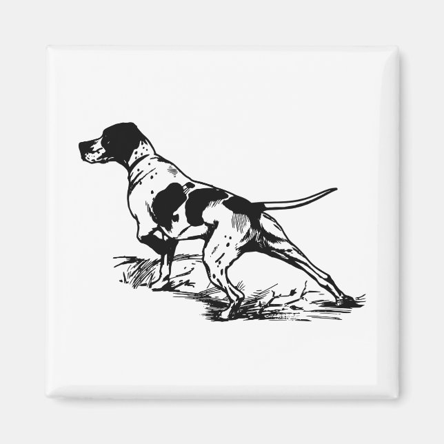 Aimant Chasse au chien (Devant)