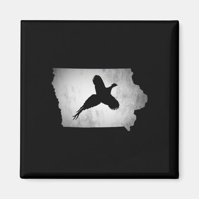 Aimant Chasse aux faisans de l'Iowa (Devant)