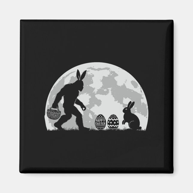 Aimant Chasse aux oeufs de lapin lapin de Pâques (Devant)