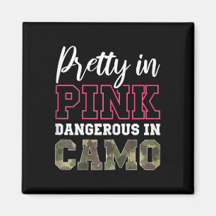 Aimant Chasse De Camo Drôle Pink Graphic Pour Les Femmes