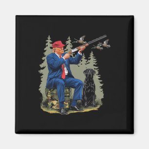 Aimant Chasse de canard drôle Trump camouflage Chasse Bon
