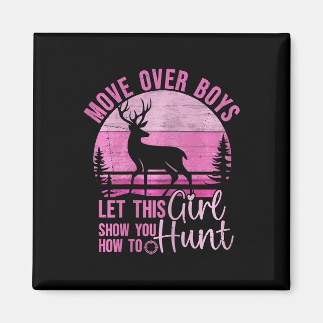 Aimant Chasse Drôle De Cerfs Laissez Cette Fille Vous Mon (Devant)