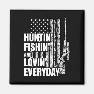 Aimant Chasse Pêche Amour Quotidien Américain Cerf Chasse