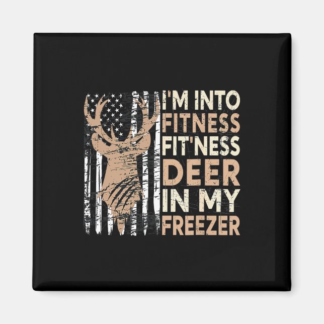 Aimant Chasse Tee I'm In Fitness Deer Freezer Funny Hu (Devant)