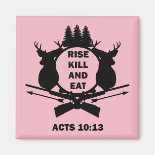 Aimant Chasseur Chrétien Chasse Actes 10:13 Lever Tuer Ma