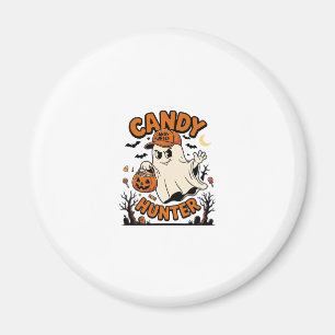 Aimant Chasseur de bonbons Halloween Fantôme Citrouille S