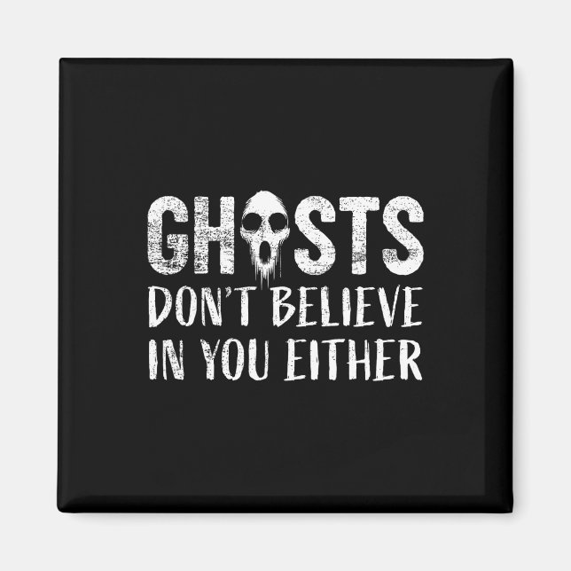 Aimant Chasseur de fantômes drôle enquêteur paranormal fa (Devant)