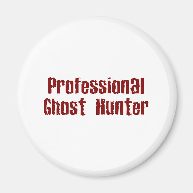Aimant Chasseur de fantômes professionnel (Devant)