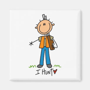 Aimant Chasseur de Stick Figure