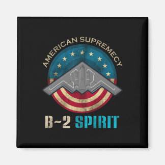 Aimant Chasseur furtif B2 Spirit Patriotique Américain 4 