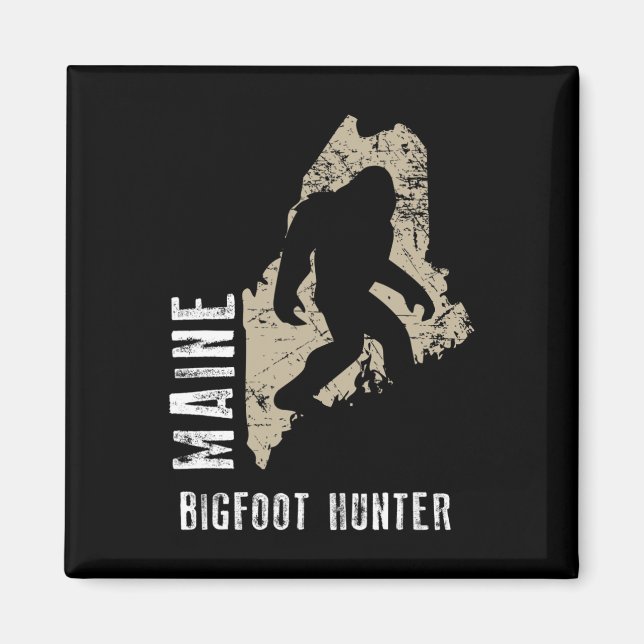 Aimant Chasseur Maine Bigfoot (Devant)