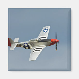 Aimant Chasseur P-51D Mustang avec marquages du jour J vo