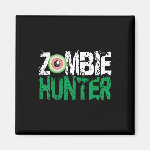 Aimant Chasseur Zombie Chemise Halloween mignonne avec un