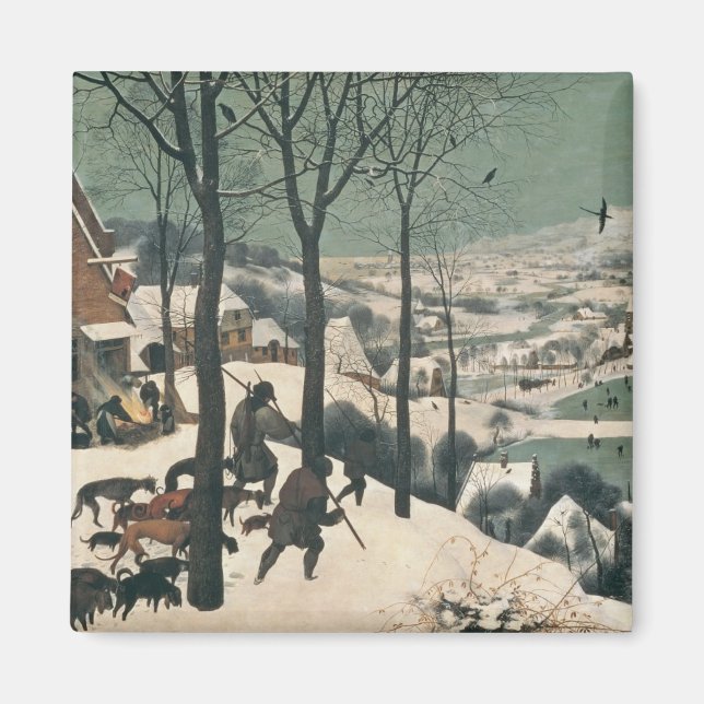 Aimant Chasseurs dans la neige - Janvier 1565 (Devant)