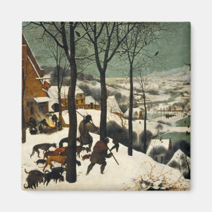 Aimant Chasseurs dans la neige (par Pieter Bruegel l'Anci