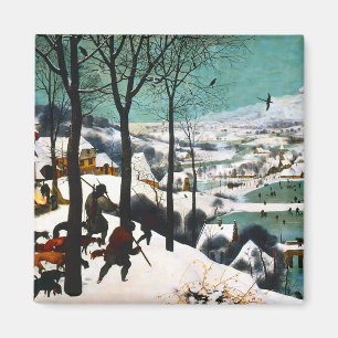 Aimant Chasseurs dans le paysage de neige Pieter Bruegel