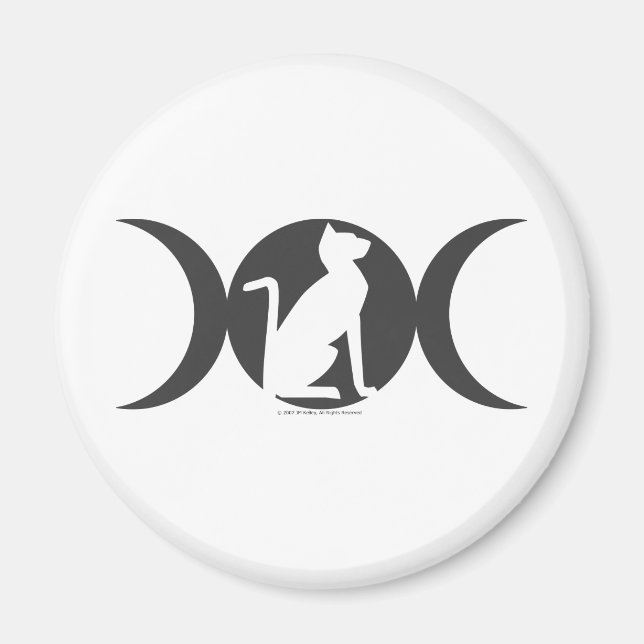 Aimant Chat à trois lunes (Devant)