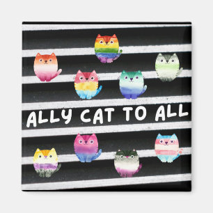 Aimant Chat allié à tous