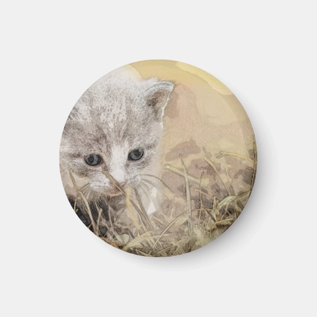 Aimant Chat, Animal De Compagnie, Mignonne (Devant)