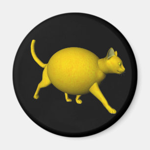 Aimant Chat au citron doux
