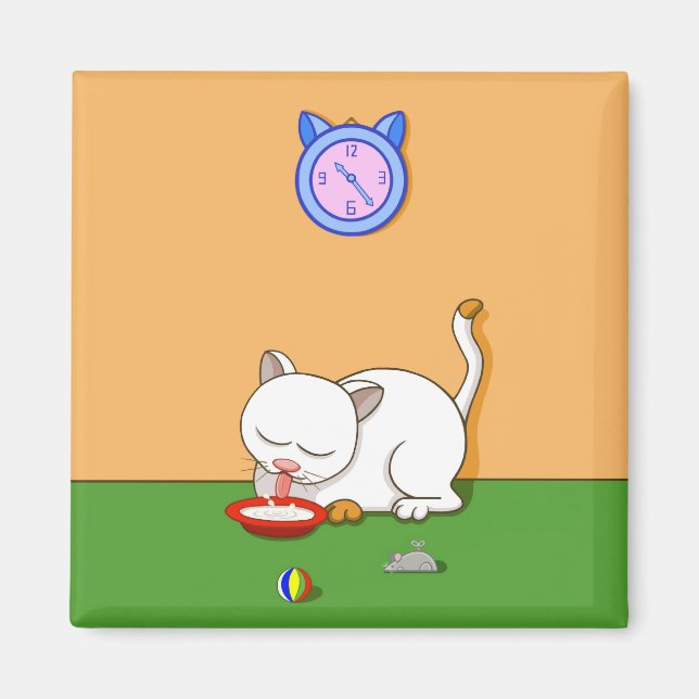 Aimant Chat au lait (Devant)