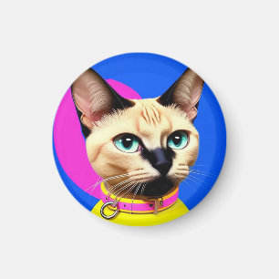 Aimant Chat aux yeux saisissants