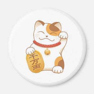 Aimant Chat Calico Lucky Japonais, Maneki Neko