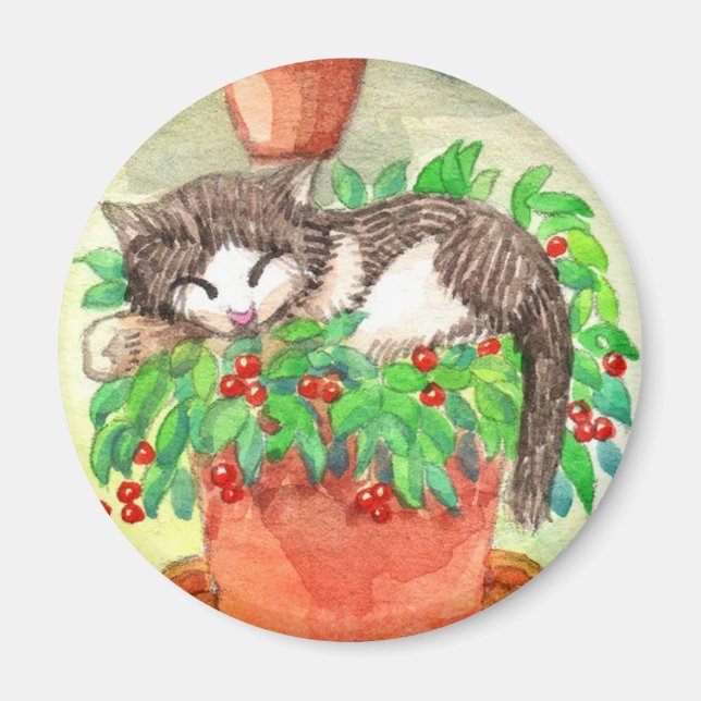 Aimant Chat couché (Devant)