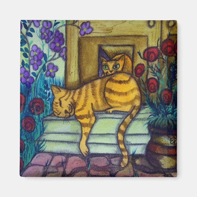 Aimant Chat couché (Devant)