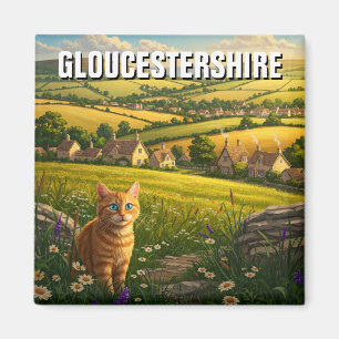 Aimant Chat dans Gloucestershire Angleterre Voyage