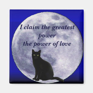 Aimant Chat dans la lune_