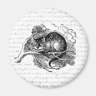 Aimant Chat de Cheshire - nous sommes tous fous ici