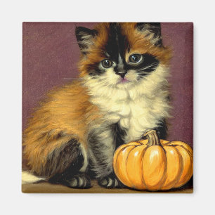 Aimant Chat de Halloween Ragdoll Vintage