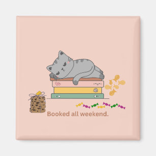 Aimant Chat de livre
