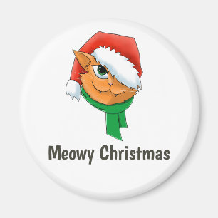 Aimant Chat de Noël