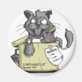 Aimant Chat de Schrodinger - Nouveau