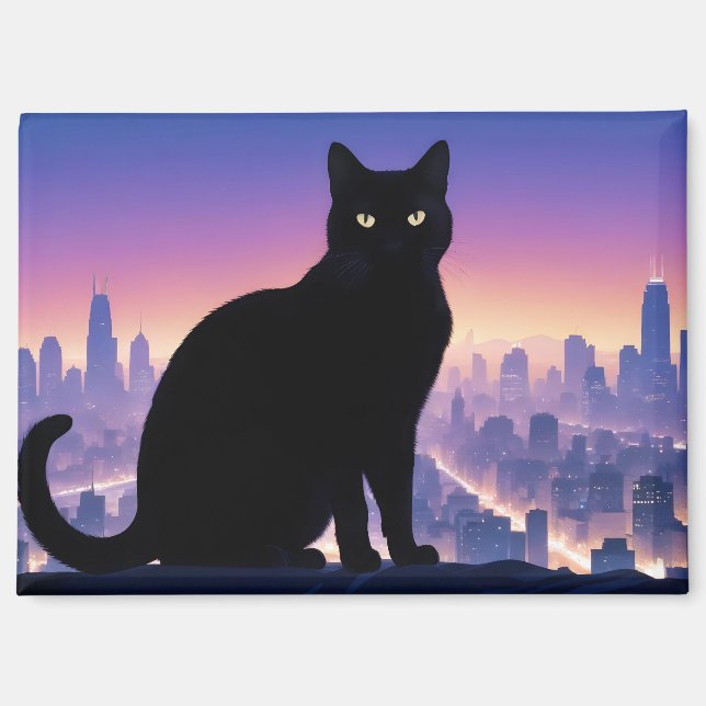 Aimant Chat Double exposition Domestique Animaux Animaux  (Recto)