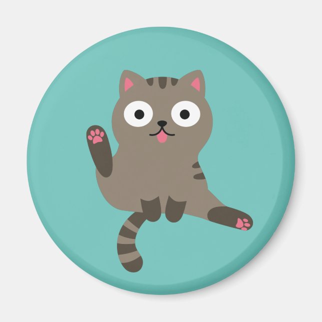 Aimant Chat drôle (Devant)